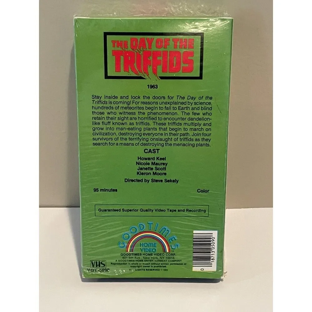 Good Times Home‎ Video VHS Day of the Triffids 1985 Horror Movie